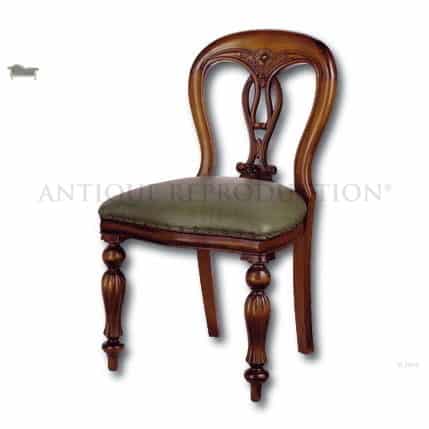 Biola Fiddleback Dining Chair Antique, Antique Dining Chairs With Arms
