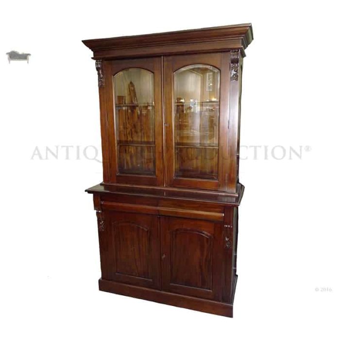Antique Reproduction Mahogany & French Bookcases Antique Reproduction