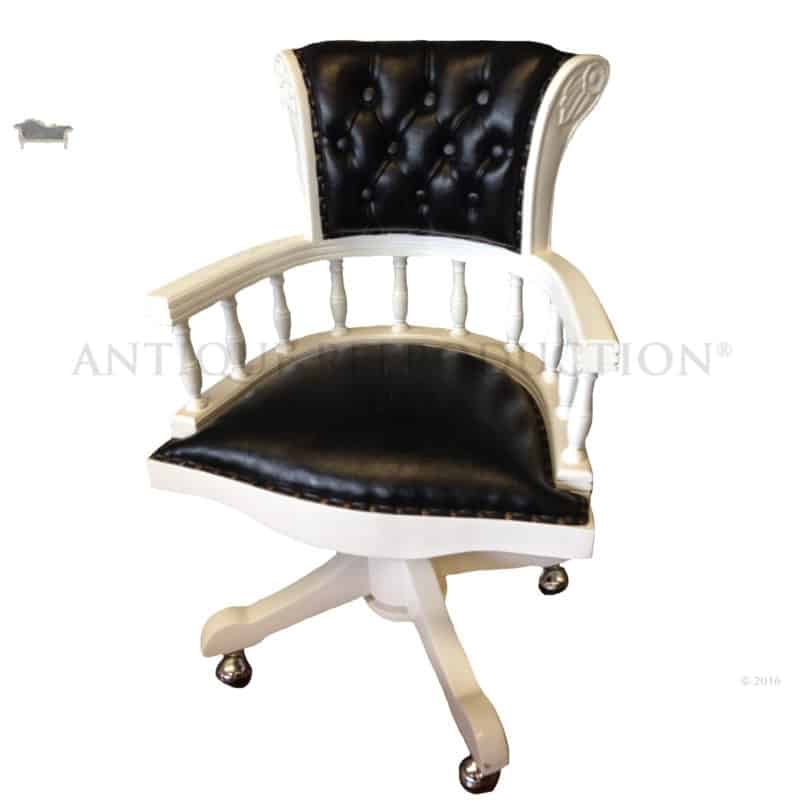 Captains Chair French Provincial White, White French Provincial Desk Chair