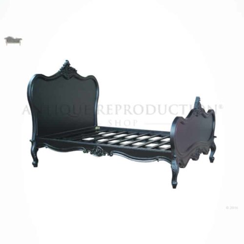 classic-french-provincial-style-black-bed