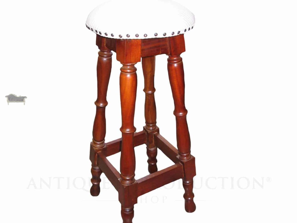 Colonial Bar Stool Antique, Colonial Style Wooden Bar Stools