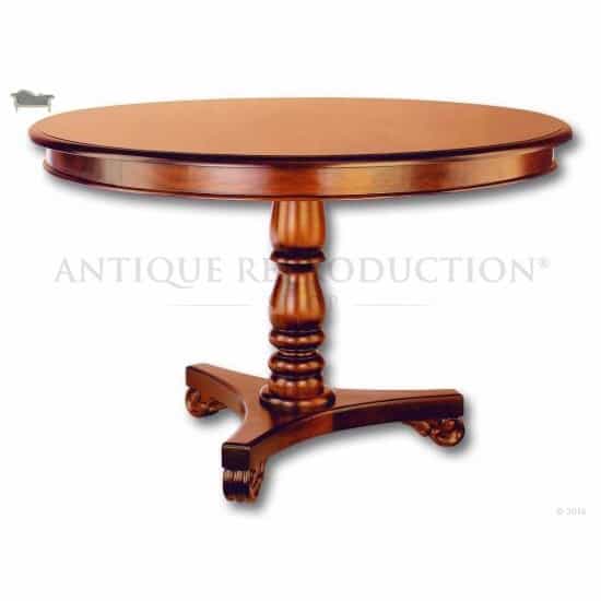 Colonial Victorian Round Dining Table, Victorian Dining Table Round