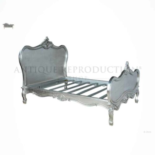 french-classic-style-bed-antique-silver