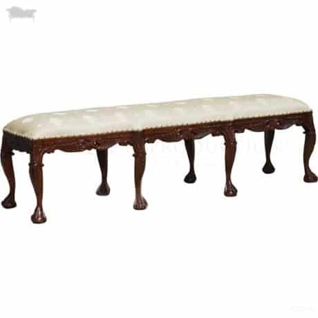 French heavy carved stool 3 seater bedroom