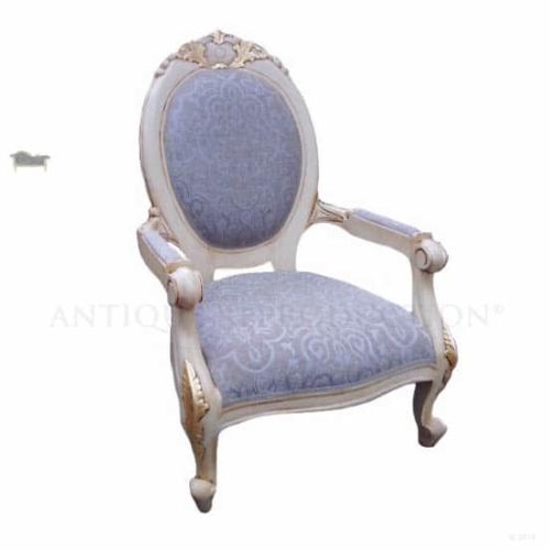 French Louis Cameo Queen Anne Arm Chair