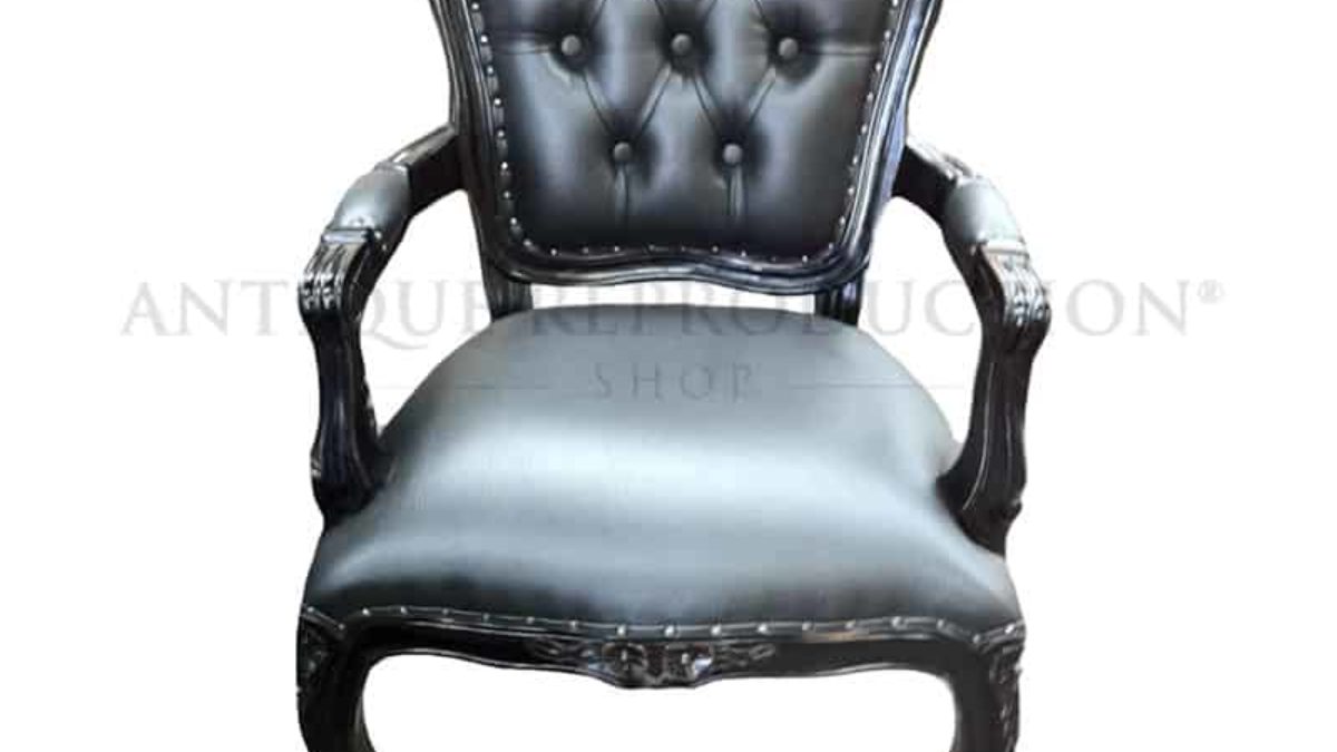 black provincial chair