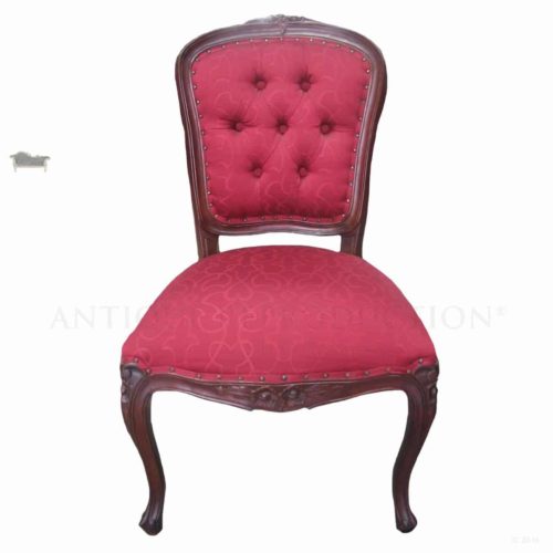 French Provincial Louis XVI Rose Carver Dining Chair copy