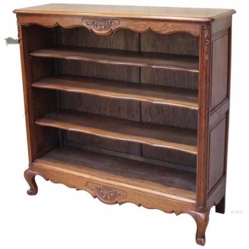 Antique Reion Mahogany French, Antique Dark Wood Bookcase