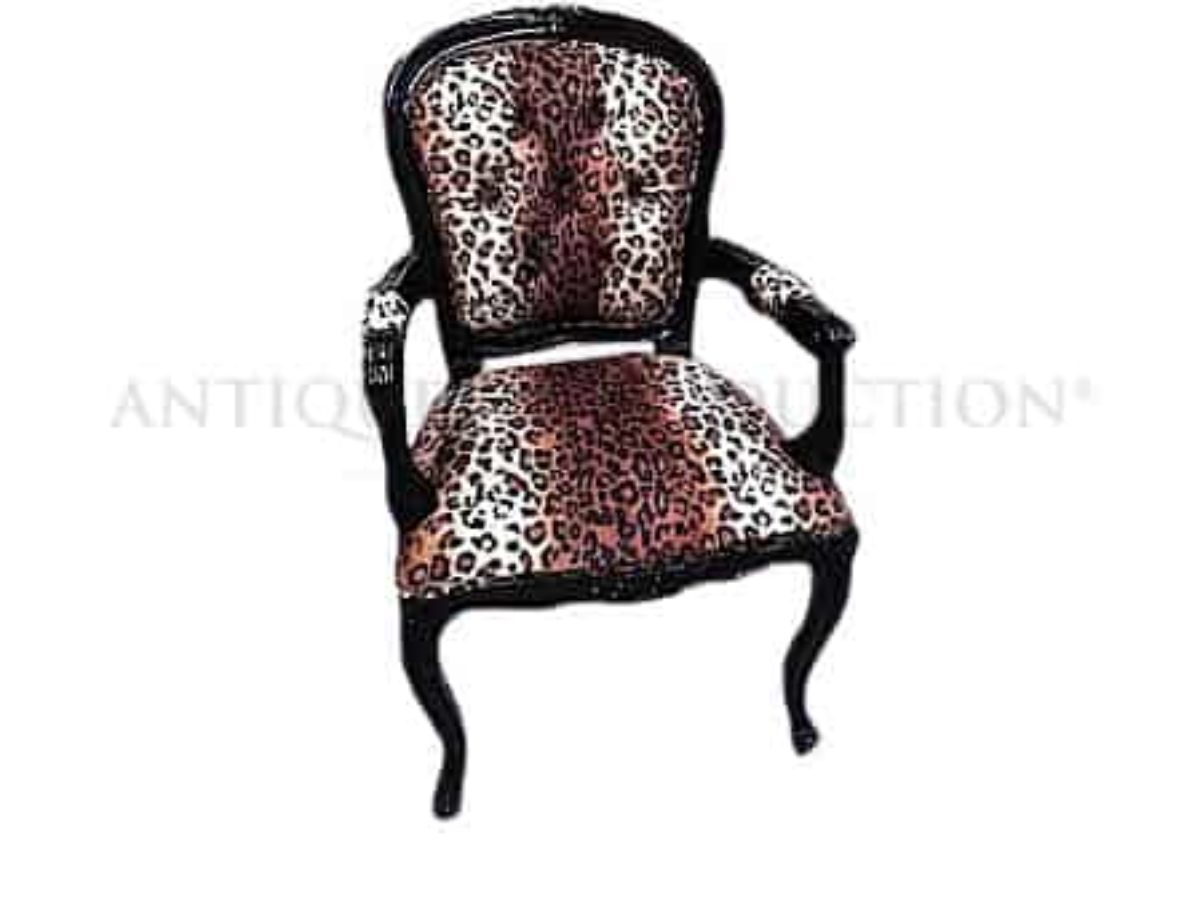 leopard print shell chair