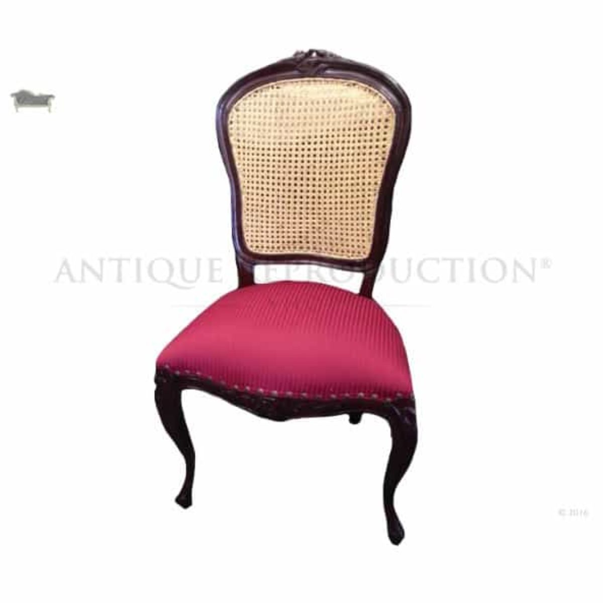 Rattan King Louis Back Side Chair