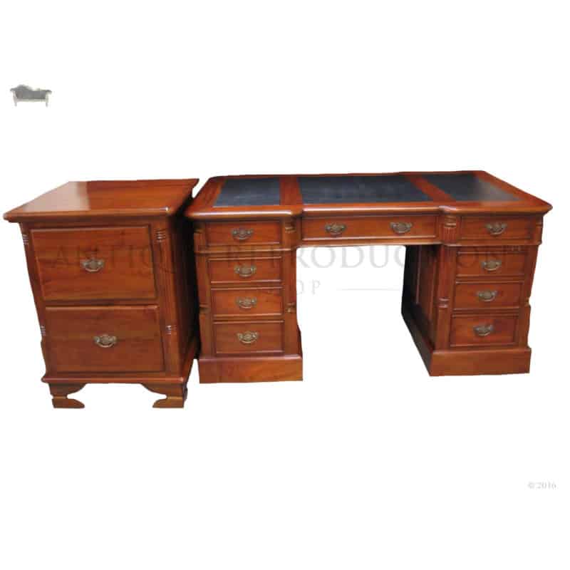 Desk 150cm With Matching File Cabinet, Old Wooden Desk Cabinet