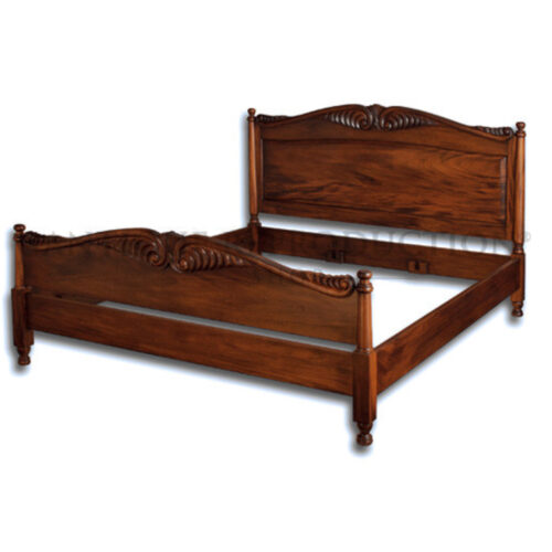Mahogany Colonial Style Reproduction Bed
