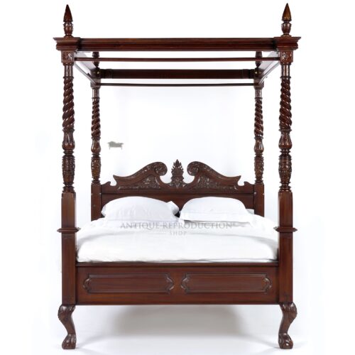 Chippendale Four Poster Canopy Bed