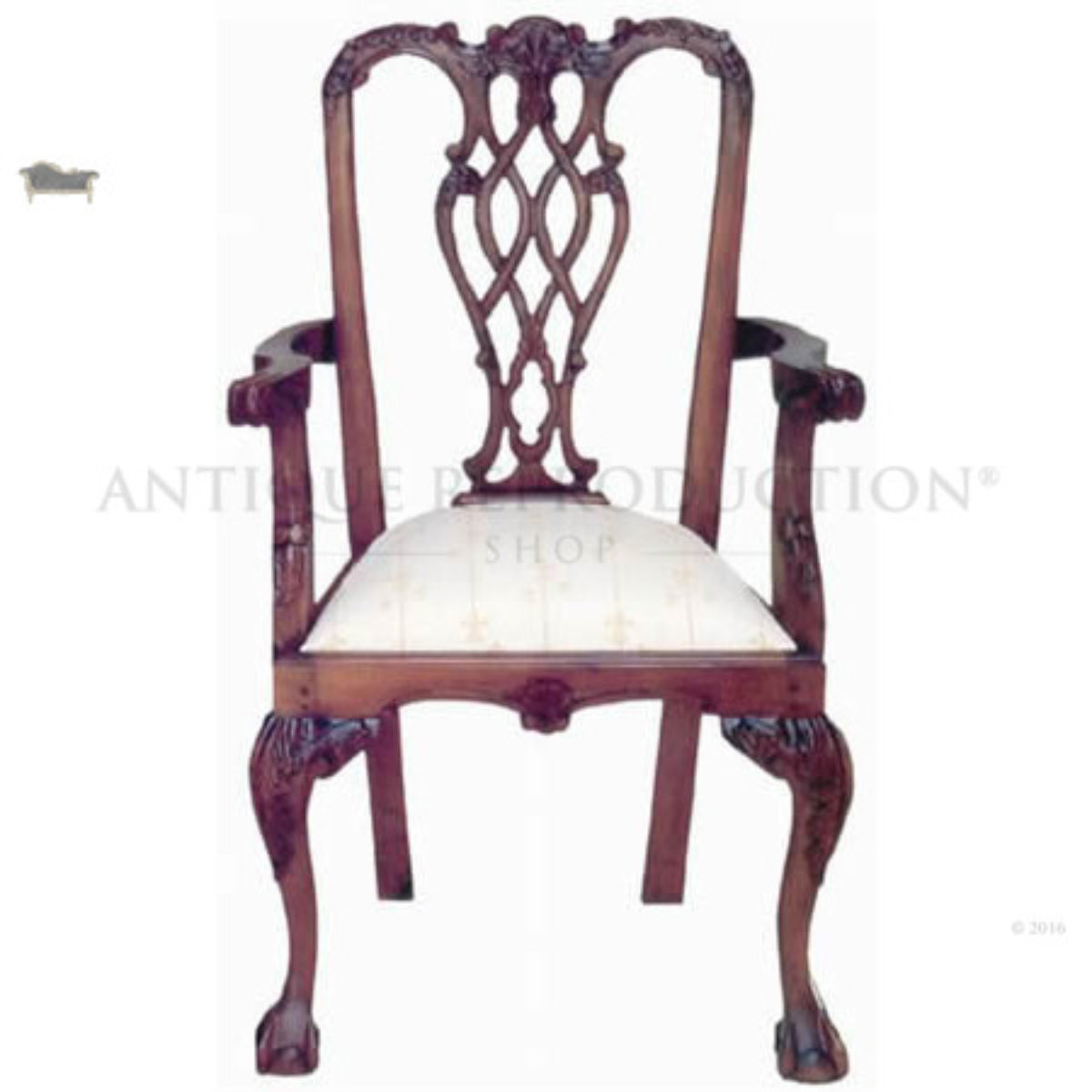 Reproduction chippendale online chair