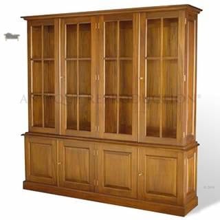 bookcase-plain-4-door-antique-reproduction-classic