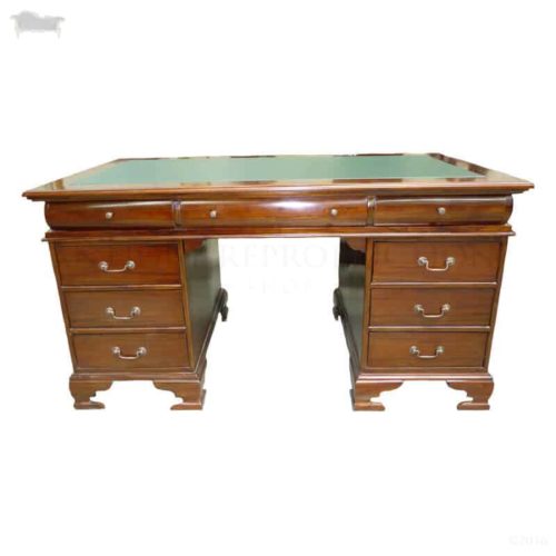 writing-office-desk-lombardo-150cm-antique-reproduction-with-green-inlay