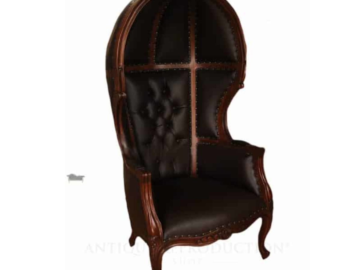 Leather balloon online chair