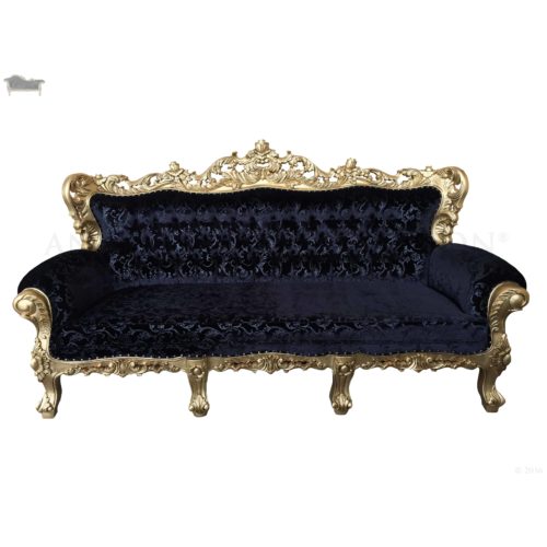 Baroque Rococo French 3 Seater Lounge Sofa