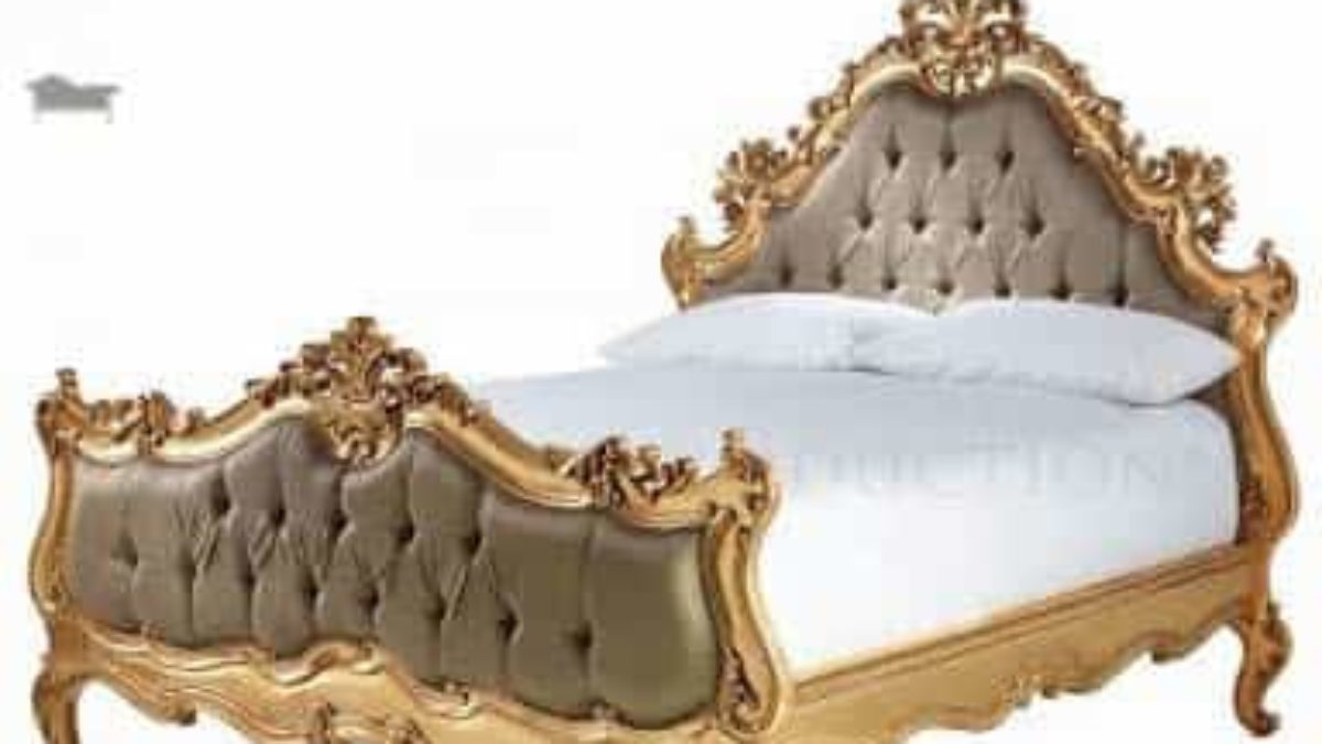 Bed New French Baroque Style Antique, Baroque Bed Frame