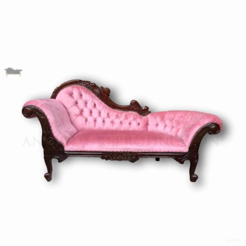Chaise Lounge French Provincial Pink