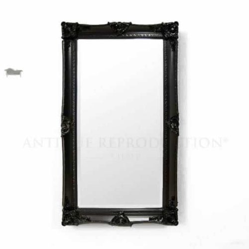French Provincial Mirror Black 125x214