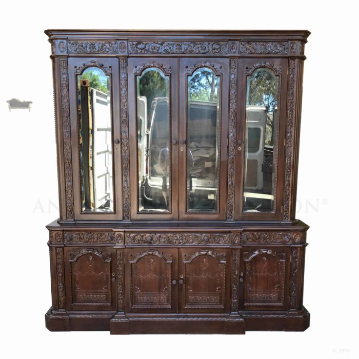 Antique Reproduction Mahogany & French Bookcases Antique Reproduction