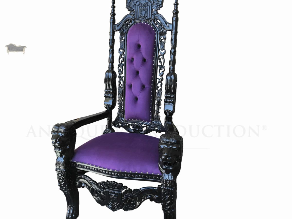 wooden throne chairs for sale