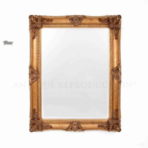 French Provincial Mirror Gold 126x156