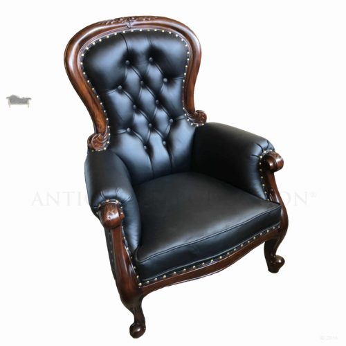 Grandfather Arm Chair Black