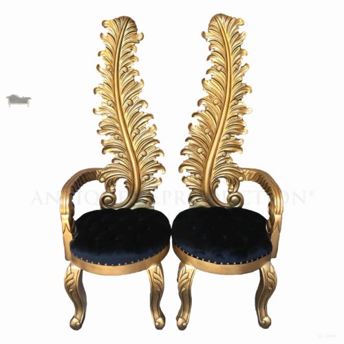 Burlesque Feather French Chair