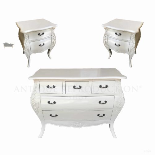 Bombay Bedsides and Chest of Drawers Set