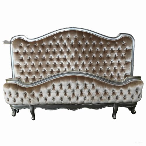 French Provincial Plain Upholstered Bed