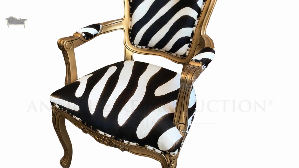 Zebra print office chair sale