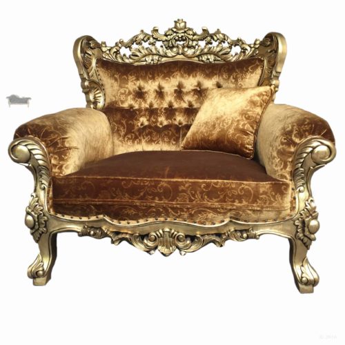 Extra Large Baroque Rococo French Heavy Carved Arm Chair