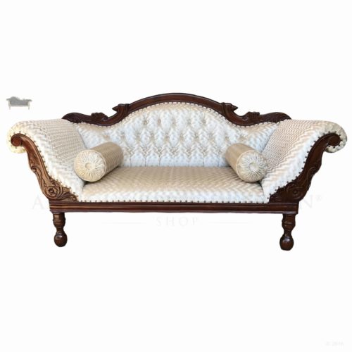 Australian Colonial 3 Seater Sofa Chaise Lounge Mahogany