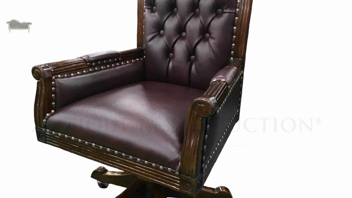 Antique Office Chairs, Presidential Custom Leather Recliner Chairs