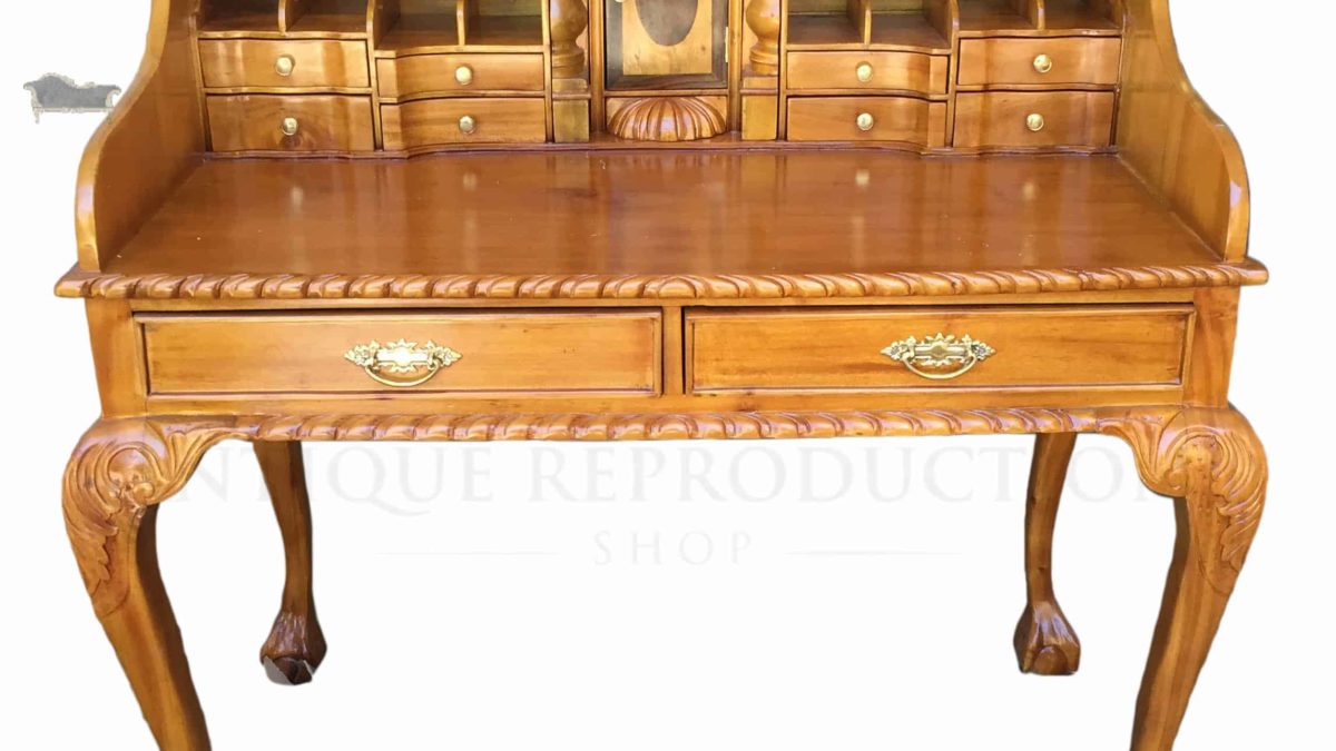 wooden secretary table