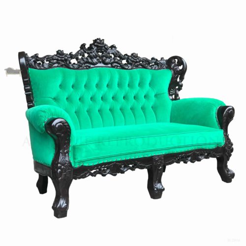 Baroque Rococo French 2 Seater Lounge Sofa