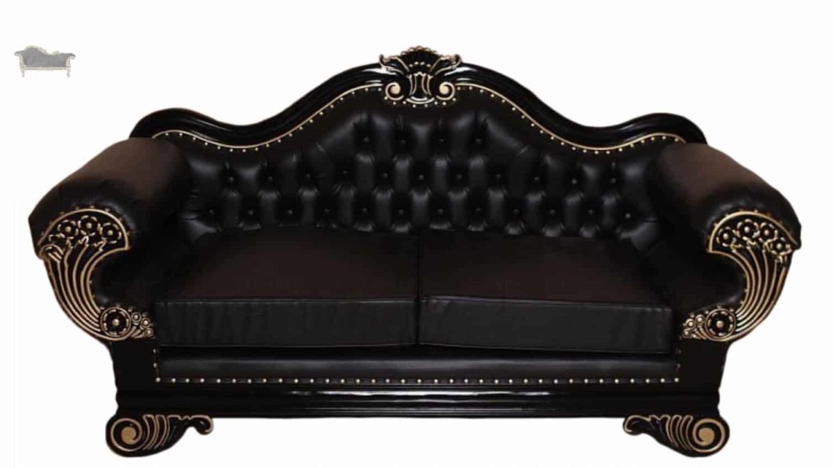 Traditional Art Deco Inspired Lounge Sofa 2 Seater - Antique Reproduction  Shop