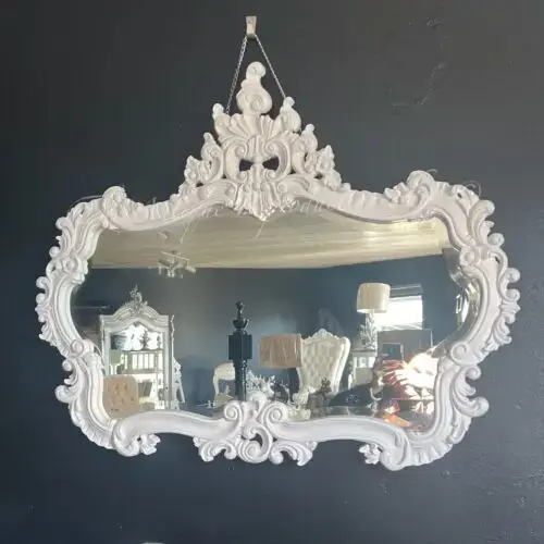 SOLD - French Provincial Mirror White