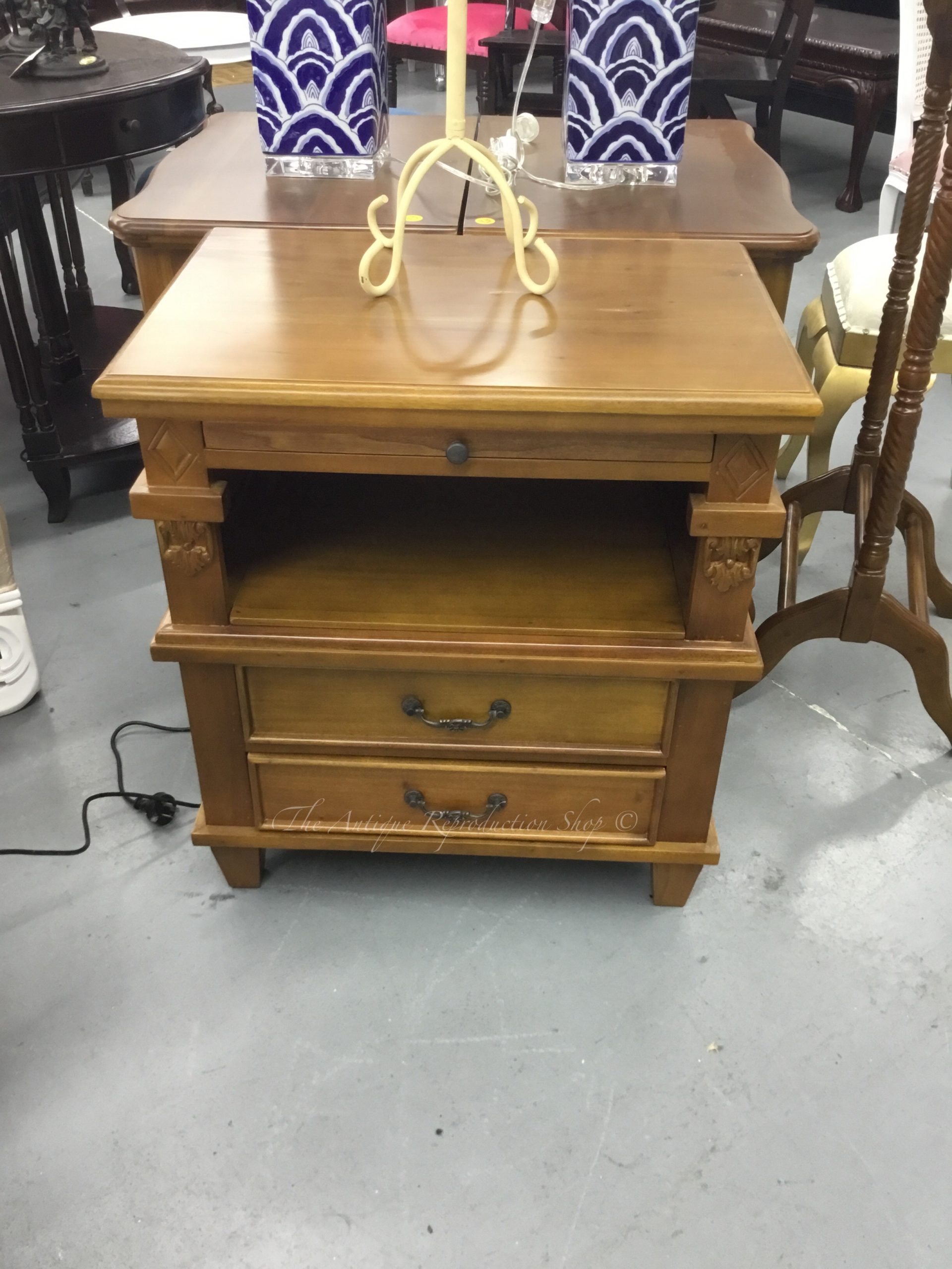 reproduction bedside cabinets