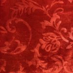 Mozart Self Patterened Velvet - Red