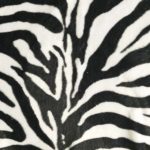 Zebra Print Faux Fur Fabric $0.00
