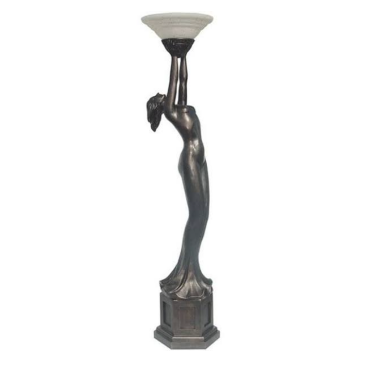 Vintage art deco on sale lady lamp