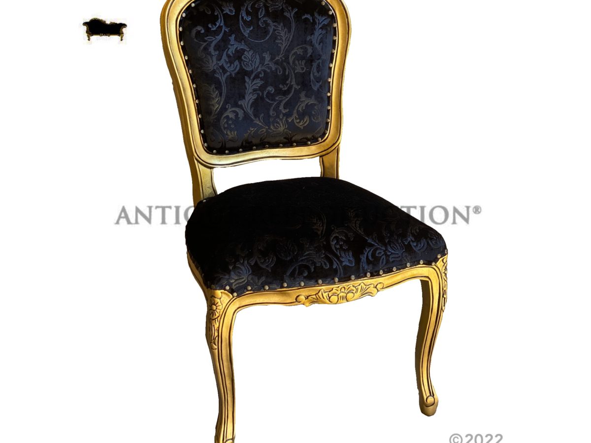 Resin King Louis Chair - Gold