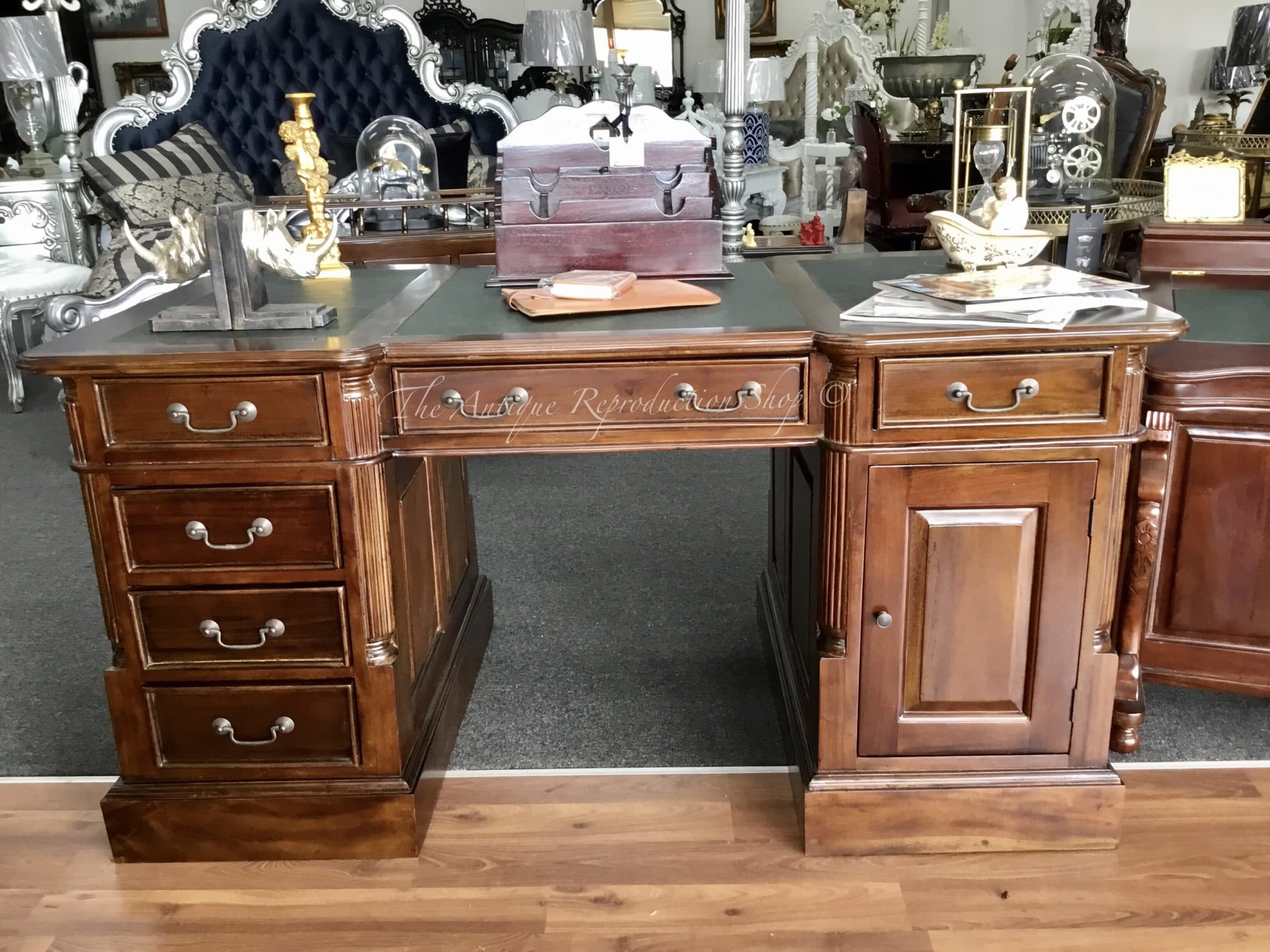 antique bankers table