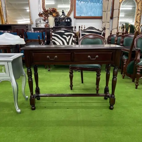Antique Hall Table 2 Drawer