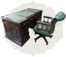 Antique Partner Desks & Executive Office Desks
