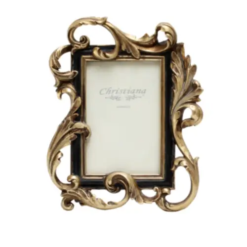 Antique Gold And Black Filigree Frame 15cm - OUT OF STOCK