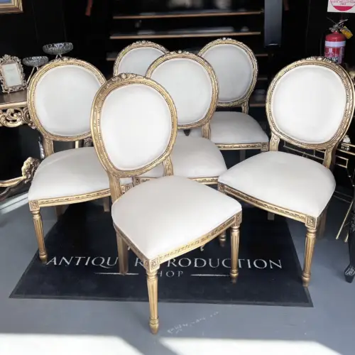 French Louis XVI Reproduction Antique Dining Chair - SOLD